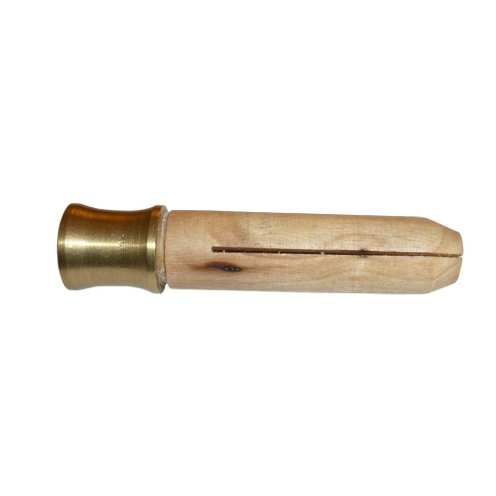 Vintage Wood and Brass Ring Clamp Jewelry Making Bench Tool Mandrel Holder
